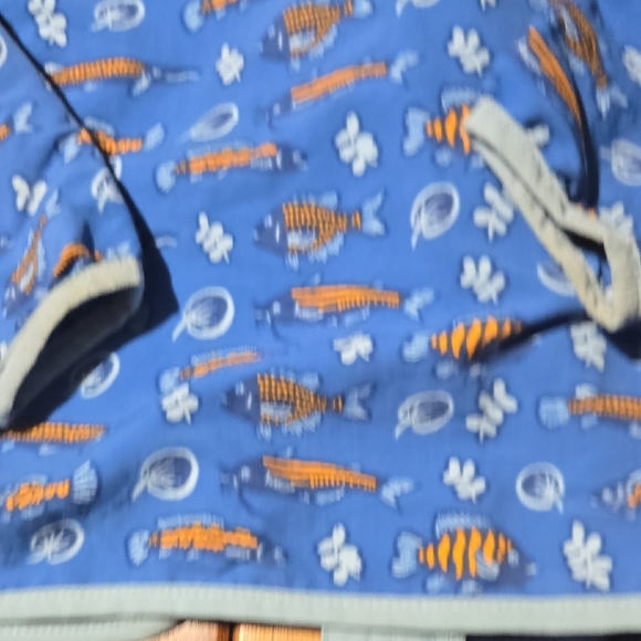 Patagonia Kids' Jacket in Blue with Fish Design Sz 4t - Picture 7 of 7